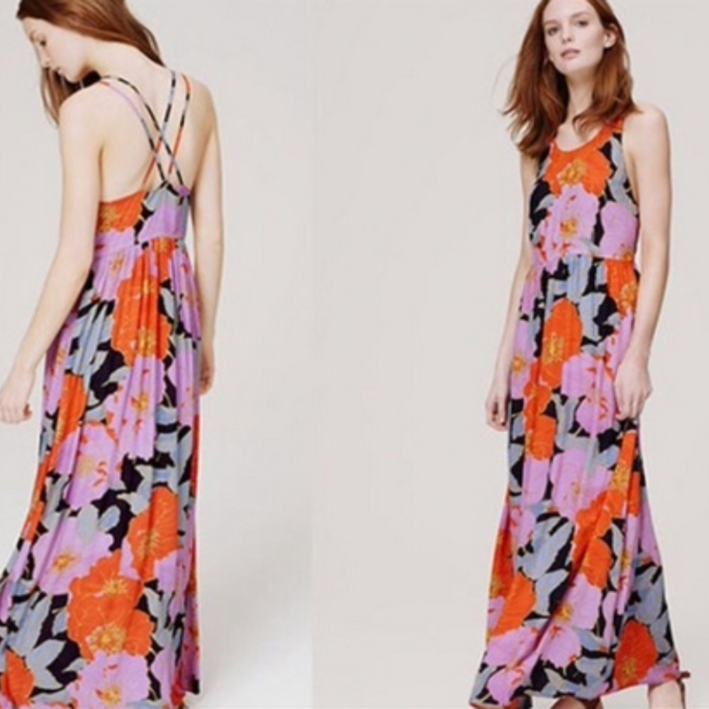 Loft Full bloom Maxi  dress